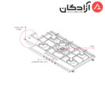 اجاق گاز کن مدل لیناک LINAK B - Image 2
