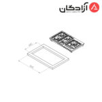 اجاق گاز کن مدل M513 - Image 2
