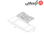اجاق گاز کن مدل M518 - Image 2