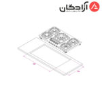 اجاق گاز کن مدل M523 - Image 2