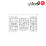 اجاق گاز کن مدل M523 - Image 3