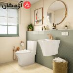 توالت فرنگی چینی کرد مدل لیندا - Image 5