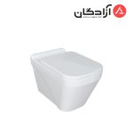 توالت فرنگی وال هنگ چینی کرد مدل آرتا شیردار