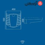 توالت ایرانی چینی کرد مدل آوینا بدون ریم - Image 4