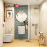 روشویی دیواری چینی کرد مدل آوینا - Image 5