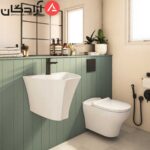 روشویی دیواری چینی کرد مدل لیندا - Image 7