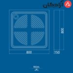 زیردوشی چینی کرد مدل رگال - Image 6
