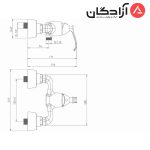 شیر توالت شودر مدل کلاسیک - Image 2