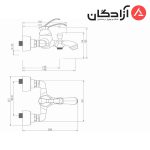 شیر حمام شودر مدل کلاسیک - Image 2