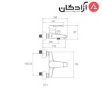 شیر حمام شودر مدل پلاس - Image 2