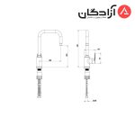 شیر ظرفشویی شودر مدل آلپ - Image 2