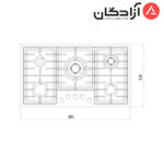 اجاق گاز کن مدل Polaris - Image 4