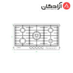 اجاق گاز کن مدل RIGLE - Image 3