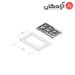اجاق گاز کن مدل S513 - Image 2