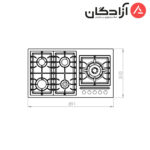 اجاق گاز کن مدل S513 - Image 3