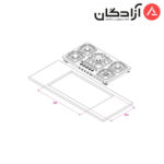 اجاق گاز کن مدل S523 - Image 2