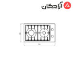 اجاق گاز کن مدل Camer - Image 3