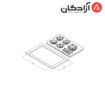اجاق گاز کن مدل پاردیک راست PARDYC R - Image 2