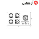 اجاق گاز کن مدل پاردیک راست PARDYC R - Image 3