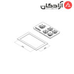 اجاق گاز کن مدل پاردیک چپ PARDYC L - Image 2