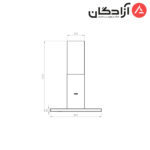 هود T شکل کن مدل 1430 مشکی - Image 3