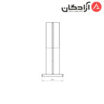هود T شکل کن مدل 1430 مشکی - Image 4