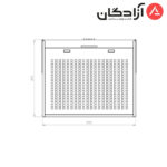 هود زیرکابینتی کن مدل 2100 - Image 3