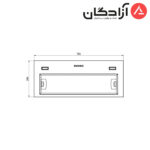 هود مخفی کن مدل آرتیما ARTIMA 1 استیل - Image 3