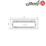 هود مخفی کن مدل آرتیما ARTIMA 12 مشکی - Image 2