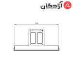 هود مخفی کن مدل آرتیما ARTIMA 13 مشکی - Image 3