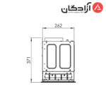 هود مخفی کن مدل آرتیما ARTIMA 13 مشکی - Image 5
