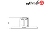 هود مخفی کن مدل آرتیما ARTIMA 14 استیل - Image 3