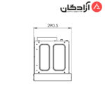 هود مخفی کن مدل آرتیما ARTIMA 14 استیل - Image 5
