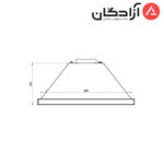 هود مخفی کن مدل آرتیما ARTIMA 2 مشکی - Image 3