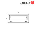 هود مخفی کن مدل آرتیما ARTIMA 3 استیل - Image 2