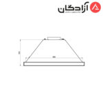 هود مخفی کن مدل آرتیما ARTIMA 3 استیل - Image 3