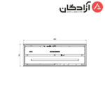 هود مخفی کن مدل آرتیما ARTIMA 7 سفید - Image 2