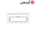 هود مخفی کن مدل آرتیما ARTIMA 8 مشکی - Image 2
