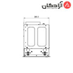 هود مخفی کن مدل آرتیما ARTIMA 9 مشکی - Image 4