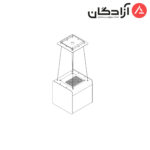 هود جزیره‌ای کن مدل کیوب CUBE - Image 2