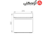 فر برقی توکار کن مدل E6599 مشکی - Image 2
