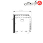فر برقی توکار کن مدل E6599 مشکی - Image 5