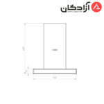 هود T شکل کن مدل G1470 سفید - Image 5