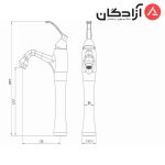 شیر روشویی پایه بلند شودر مدل کلاسیک - Image 2