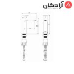 شیر روشویی ثابت شودر مدل تاین - Image 2