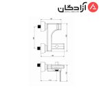 شیر حمام شودر مدل میشل - Image 2