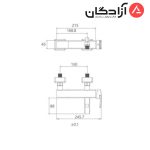 شیر حمام شودر مدل یونیک پلاس - Image 2