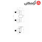 شیر توالت شودر مدل تاین - Image 2