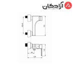 شیر توالت شودر مدل میشل - Image 2