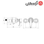 شیر توالت شودر مدل گلوریس - Image 2